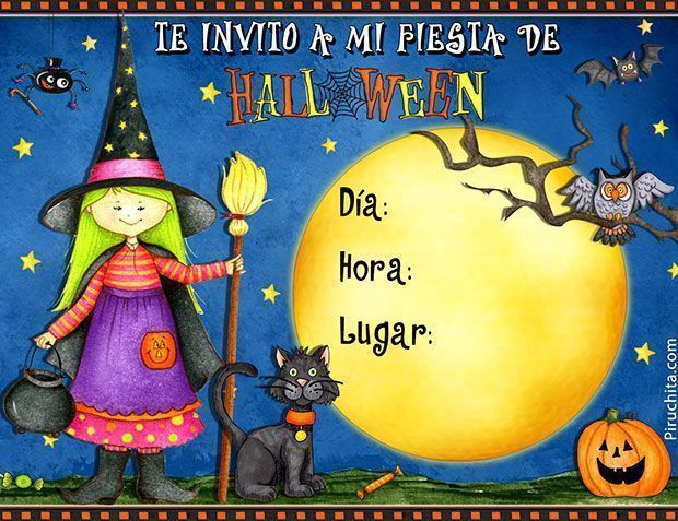 Invitación para fiesta de halloween gratis