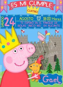 Invitacion De Cumpleaños De Peppa Pig Personalizable Premium Imprimir 2