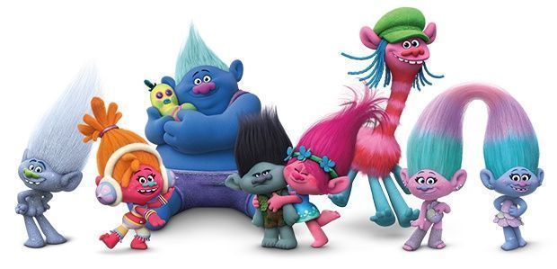 Invitación cumpleaños Trolls 2016 la película