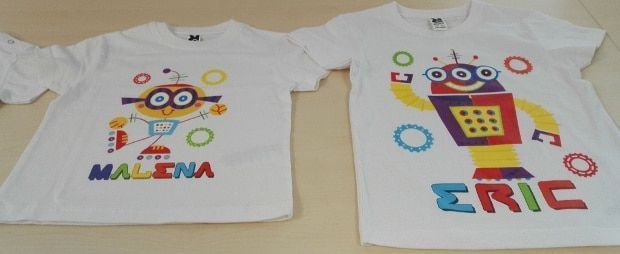 camisetas personalizadas de robots