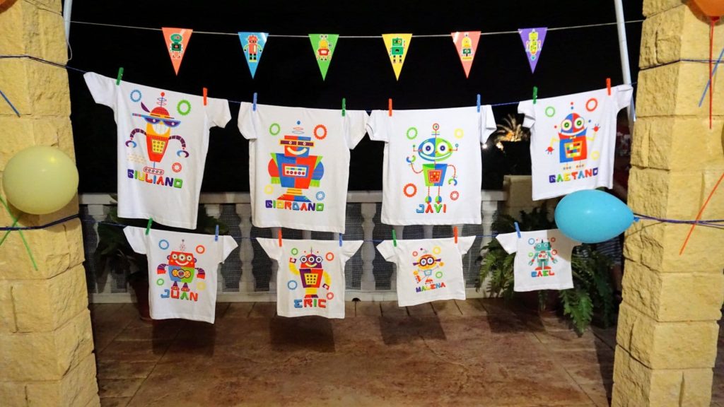 Camisetas de robots