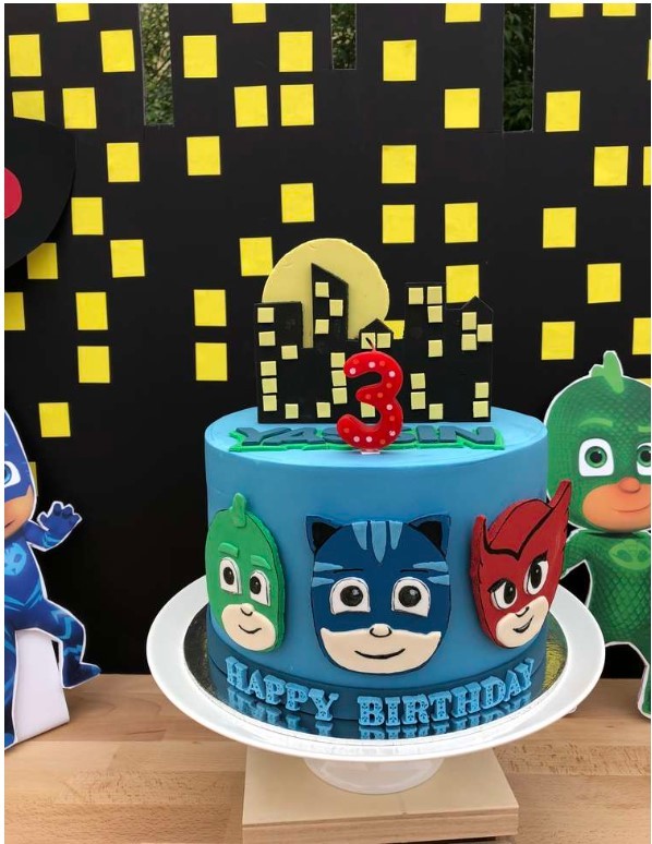 Pastel De Cumpleaños De Pj Masks