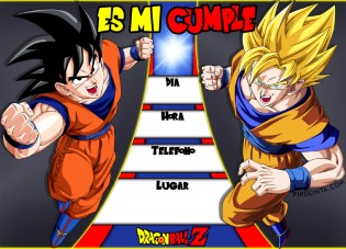 Invitacion Cumpleanos Dragonball Gratis Piruchita