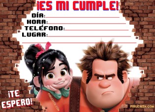 Invitacion Cumpleanos Ralph Gratis Piruchita