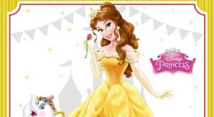 Bella Princess Disney Birthday Invitation