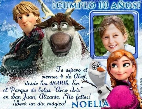 Invitación inspirada frozen 2, fiesta de cumpleaños frozen 2, Elsa y Nokk,  invitación de caballo de hielo congelado, invitación congelada diy  imprimible -  México