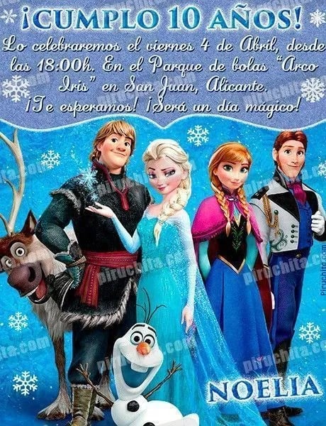 Invitacion De Cumpleaños De Frozen Personalizada 2.jpg