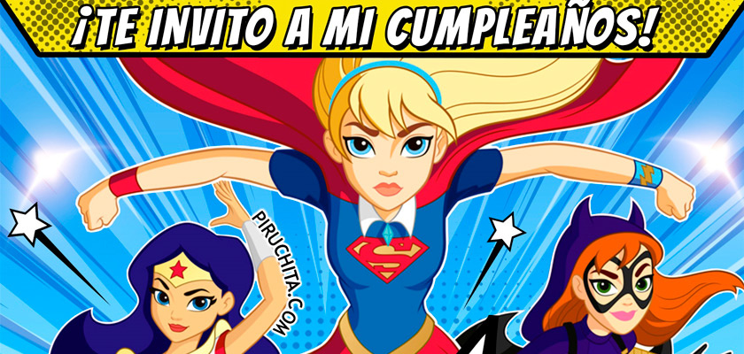 Invitación de Superhero Girls