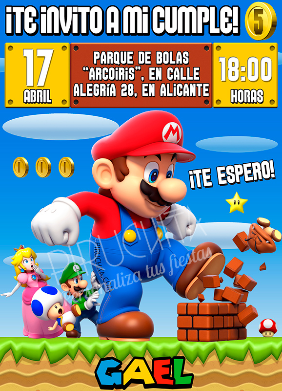 invitacion mario premium